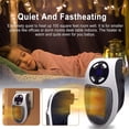 thumbnail image 4 of 500 Watts Ceramic Fan Heater Mini Fan Heater Economical Portable Space Heater Plug-in Heater With, 4 of 4
