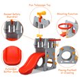 thumbnail image 4 of Costway Children Castle Slide Play Slide with Basketball Hoop and Telescope Toy, 4 of 9