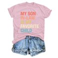 thumbnail image 5 of JIRNDf Hauts pour Femmes Été T-Shirts Tendance Manches Courtes Col Rond Ample Confortable Doux Décontracté Basique Mignon T-Shirts Graphiques pour Femmes Chemises Rose TTG, 5 of 5