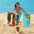 thumbnail image 1 of LSLJS Sac de Serviettes de Plage pour l'Europe et les États-Unis, Sac à Dos de Rangement Portable, Serviette Imprimée, Serviette de Bain, Serviettes de Bain en Polyester, 1 of 6