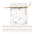 thumbnail image 1 of CIMAXIC Party 100PCS Organza Drawstring Bags Breathable Mesh Pouches with Star and Moon Pattern for Jewelry Presents and Party Favors,3.54"X2.76"X0.2", 1 of 4
