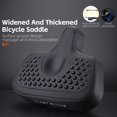 thumbnail image 2 of WEST BIKING Wide Comfort Bike Seat with Shock Absorption for Electric Bicycles - Durable PU+Plastic Design, Easy Installation, Non-Slip, Long-Ride Comfort, Black, 2 of 7