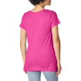 thumbnail image 3 of Hanes Maillot Flammé pour Femmes à Col en V Froncé, 2TG, Amarante, 3 of 3