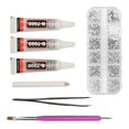 thumbnail image 4 of Rhinestones Glue Kit 6 Sizes Rhinestone Decor With Tool Glue For Tumblers Craft Set Home Makeup Nail Art Decoration, 4 of 8