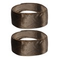 thumbnail image 1 of Unique Bargains 2pcs Fastener Band, Velvet for Securing Wigs,Adjustable, No Slip, Hold Hair Back Deep Coffee Color, 1 of 7