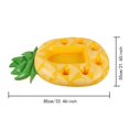 thumbnail image 4 of Multiple Slot Inflatable Floating Drink Holder for Poolside Cabana Bars and Beach Activities Made from PVC (Pineapple), 4 of 9