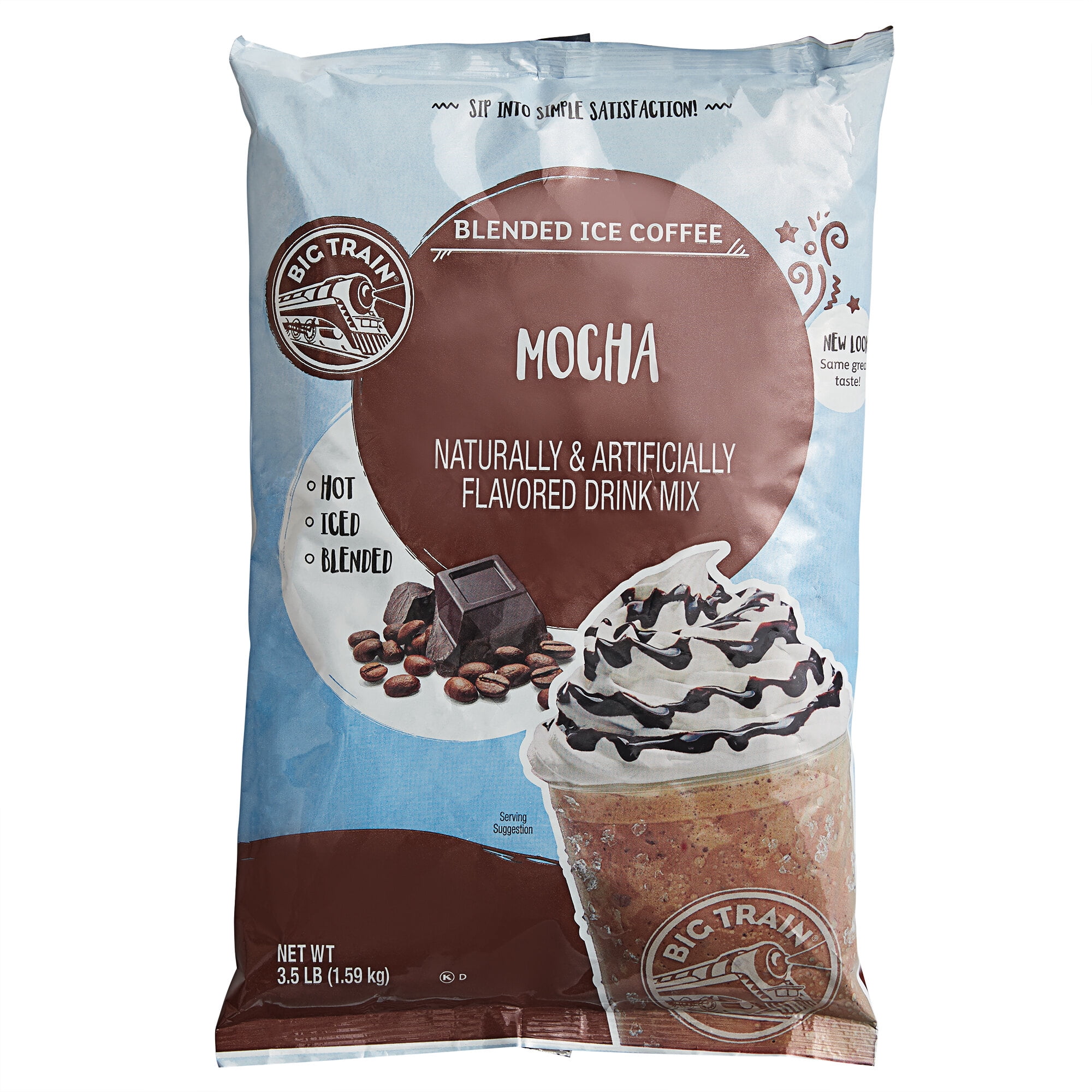 Big Train 3.5 lb. Mocha Blended Ice Coffee Mix
