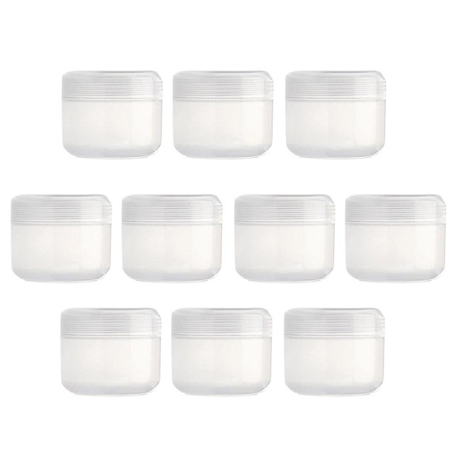 lionlar Refillable Empty Cosmetic Container with Lid Clear-100g