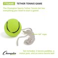 thumbnail image 3 of Champion Sports Ensemble de Jeu Extérieur Tetherball Tennis Tether Pole avec Raquettes et Palettes, 3 of 11