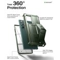 thumbnail image 4 of Dexnor pour Samsung Galaxy S22 Ultra Étui, [Protecteur d'Écran Intégré et Support] Protection Robuste de Qualité Militaire Antichoc Étui de Protection pour Samsung Galaxy S22 Ultra 5G, Vert Armée, 4 of 5