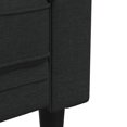 thumbnail image 5 of vidaXL Chesterfield Sofa 2-Seater Black Fabric, 5 of 5