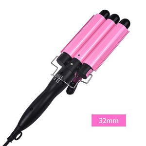 3 Barrels Hair Curling Iron Automatic Perm Splint Ceramic Hair Waver Curlers Rollers Styling Tools Hair Styler Wand US Plug 32mm