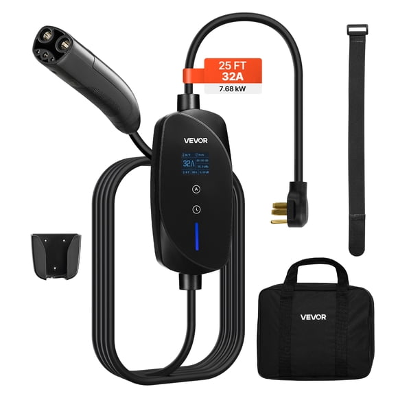 VEVOR Level 2 Tesla Charger 32A EV Charger 240V NEMA 14-50P with 25 ft Cable