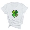 thumbnail image 1 of T-Shirt de la Saint-Patrick pour Femmes Mode Saint-Patrick Imprimé Col Rond Manches Courtes T-Shirt Décontracté Haut T-Shirts de la Saint-Patrick pour Femmes, 1 of 3