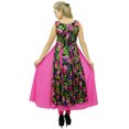 thumbnail image 4 of Phagun Kurti Anrakali Rose pour Femmes, Kurta Indienne à Double Couche, Robe d'Été pour Femmes-14, 4 of 6