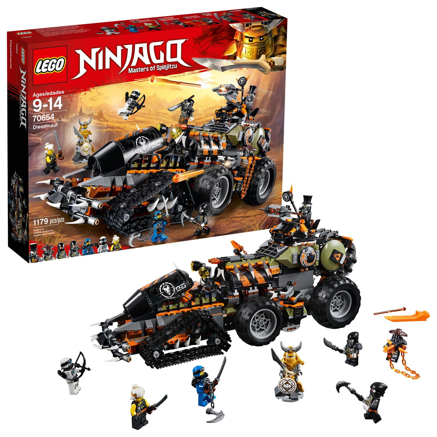 LEGO NINJAGO Masters of Spinjitzu: Dieselnaut 70654 Building Kit