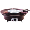 thumbnail image 2 of Huayishang Cooking Utensils Melting Pot Fondue Pot Set For And Cheese With Dipping Forks 9 Ounce Detachable Bowl For Melts Cheese Melts, 2 of 8