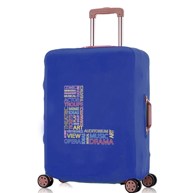 2024 Luggage Covers Travel Accessories Suitcase Cover Protector Reusable Washable 18-32inch Text Letter Printed Pattern Series 8text L L