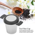 thumbnail image 3 of Ccdes Tea Infuser,Stainless Steel Tea Filter Cup Infuser Strainer Tea Accessories with Silicone Lid,Tea Strainer, 3 of 8