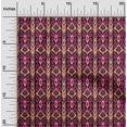 thumbnail image 1 of oneOone Polyester Lycra Fabric Stripe & Swirl Ikat Printed Fabric 1 Yard 56 Inch Wide, 1 of 4