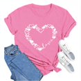 thumbnail image 2 of T-Shirts de la Saint-Valentin pour Femmes, T-Shirts Graphiques Cœur d'Amour, T-Shirts Graphiques Mignons pour Adolescentes, T-Shirts Décontractés Imprimés pour la Saint-Valentin, T-Shirt Col Rond Imprimé, Chandail pour Femmes, 2 of 8