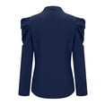 thumbnail image 5 of IROINID Blazer pour Femmes, Manches Longues, Couleur Unie, Col Rabattu, Veste de Bureau Décontractée, Cardigan, Veste Longue, 5 of 5