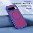 thumbnail image 4 of Google Pixel 9 / 9 Pro Phone Case, Phone case Google Pixel 9 / 9 Pro Magnetic Case [Compatible with MagSafe] Tough Rugged Matte Slim Shockproof Anti-Fingerprint Anti-Scratch Cover, Blue+Rose, 4 of 7
