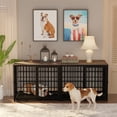 thumbnail image 5 of Wisfor Cage/chenil pour Chien Robuste Noir de 30 Pouces, Meuble Télé, Table d'Appoint en Bois, Meuble, 5 of 5