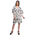 thumbnail image 3 of Moomaya Robe Courte de Caftan de Plage, Robe de Couverture Imprimée, Kaftan pour Femmes, Tenue de Plage, Couverture, 3 of 4