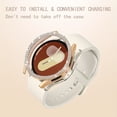 thumbnail image 3 of CNKOO 4pcs Sparkling Rhinestone Watch Cases for Samsung Galaxy Watch 4/5/6/7  40mm & 44mm - Hard PC Material  Scratch-Resistant  Easy Installation  Stylish Accessory for Women and Girls, 3 of 7