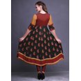 thumbnail image 4 of Bimba Print Long Party Wear Anarkali Kurta Flared A Line Kurtis For Women, 4 of 5