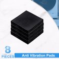 thumbnail image 3 of Uxcell 8 Pack Rubber Anti Vibration Pads, 2" x 2" x 0.4" Square Rubber Shock Absorbing Washer Pads, Non-Skid Protector Mat for Washer Dryer Air Conditioner Compressor, 3 of 6