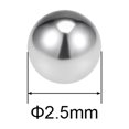thumbnail image 2 of Uxcell Billes de Roulement en Acier Inoxydable 304 Matériel de Précision G100 2.5mm /0.1 Pouces, 2 of 5