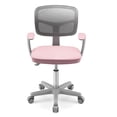 thumbnail image 2 of Gymax Kids Desk Chair Adjustable Height Children Study Chair w/Auto Universal Casters Pink, 2 of 6