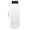 thumbnail image 3 of Chmadoxn Kitchen Storage & Organization, Plastic Juices Bottle Reusable Transparent Clear Beverage Containers With Lids For Juices Drinking Tea Milk Water Fridge Storage Plastics Water Bottle, 3 of 6