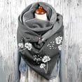 thumbnail image 2 of RYRDWP Mode Femmes Foulard Douce Imprimée à Boutons Décontractée Chaude Foulards Châles, 2 of 2