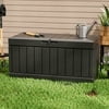 Homall 82 Gallon Outdoor Storage in Resin Deck Box 45.66in Width Lockable Deck Box, Black
