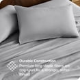 thumbnail image 3 of Bare Home Organic Percale Sheet Set - 300 Thread Count - 100% Organic Cotton - Twin XL, Light Gray, 3 of 7