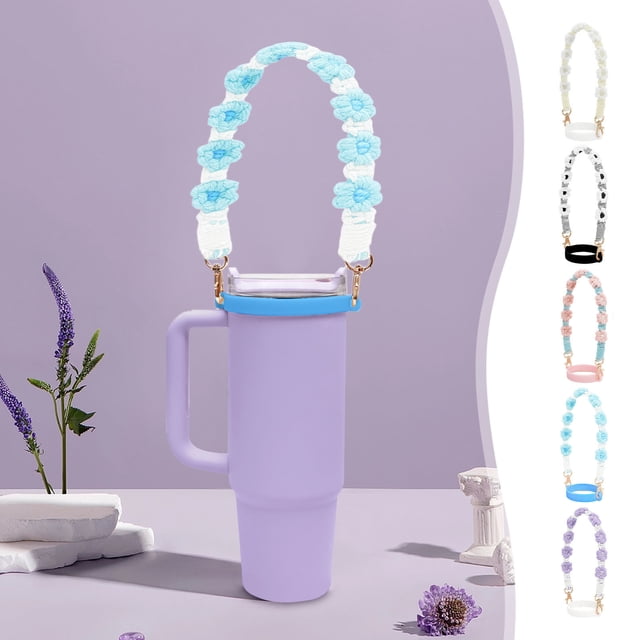 Vaidha Flower Water Cup Hanging Rope Ring Adjustable Portable Kettle Cup With Pendant