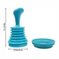 thumbnail image 2 of Household Kitchen Sink Pipe Clearer Drain Plunger Squeeze Drain Cleaner, 2 of 7