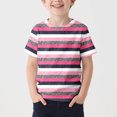 thumbnail image 2 of Économies d'Été! SROBPTY Garçons Filles T-Shirts à Manches Courtes Hauts, T-Shirt d'Été Imprimé de Sport Récréatif à Manches Courtes à Col Rond pour Enfants Rouge, 4-5 Ans, 2 of 4