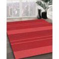 thumbnail image 3 of Ahgly Company Tapis d'Intérieur Lavables à la Machine, Carrés, Transitionnels, Rouges, 7 Pieds Carrés, 3 of 7