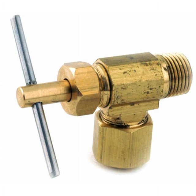 Anderson Metals 759103-0402 Valve à Aiguille à Angle Bas.25 Po X.13 Po