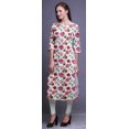 thumbnail image 2 of Bimba Robes Longues Droites pour Femmes Imprimées Manches 3/4 Vêtements Indiens, 2 of 6