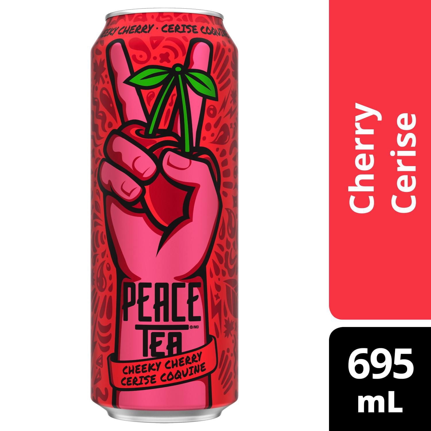 Peace Tea Cheeky Cherry Can, 695 mL