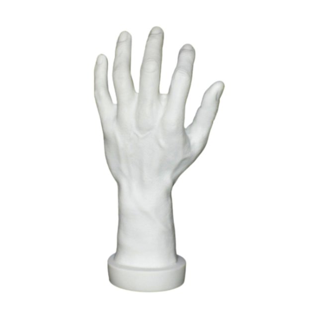 Bunblic Hand Model Jokes Toy Lifelike,Photo Props,Fake Hand Mannequin Hand for Cosplay Decoration Jewelry Display Party Nail Training White