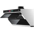 thumbnail image 1 of BRANO 30-Inch Under Cabinet Range Hood, 900 CFM Smart Kitchen Vent with Voice/Gesture Control, Stainless Steel, Convertible, 110V, 1 of 8