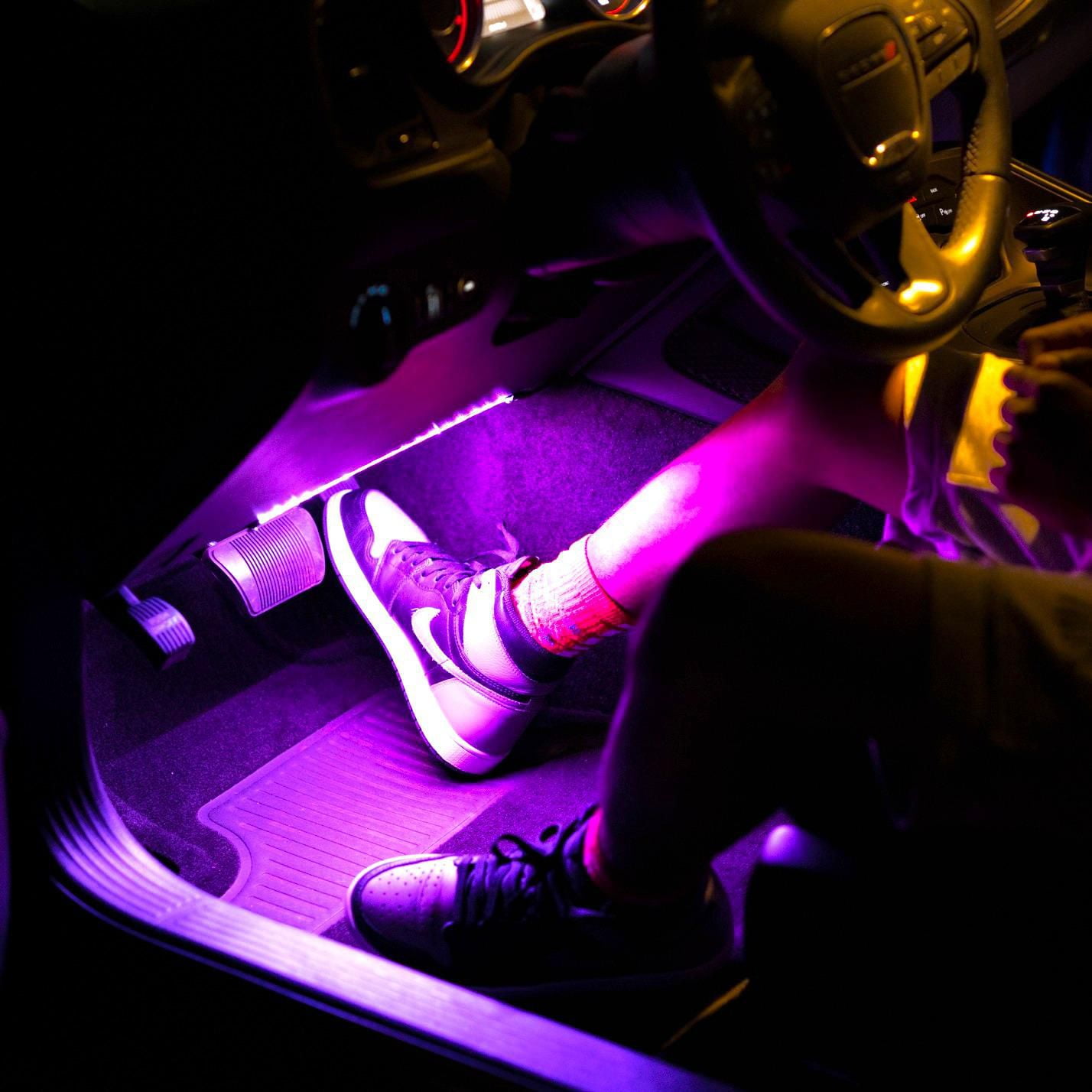 Ultra LED Light Interior & Exterior Strip Starter Kit, 2 x 12" Strips, 12V – Fuchsia