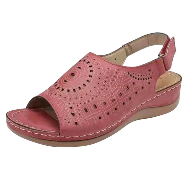 DPTALR Women's Flat Sole Beach Sandals Summer Non-Slip Causal Slippers