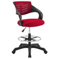 thumbnail image 2 of Modway Chaise Thrive Haute de Bureau pour Bureaux Debout Réglables, Rouge, 2 of 8
